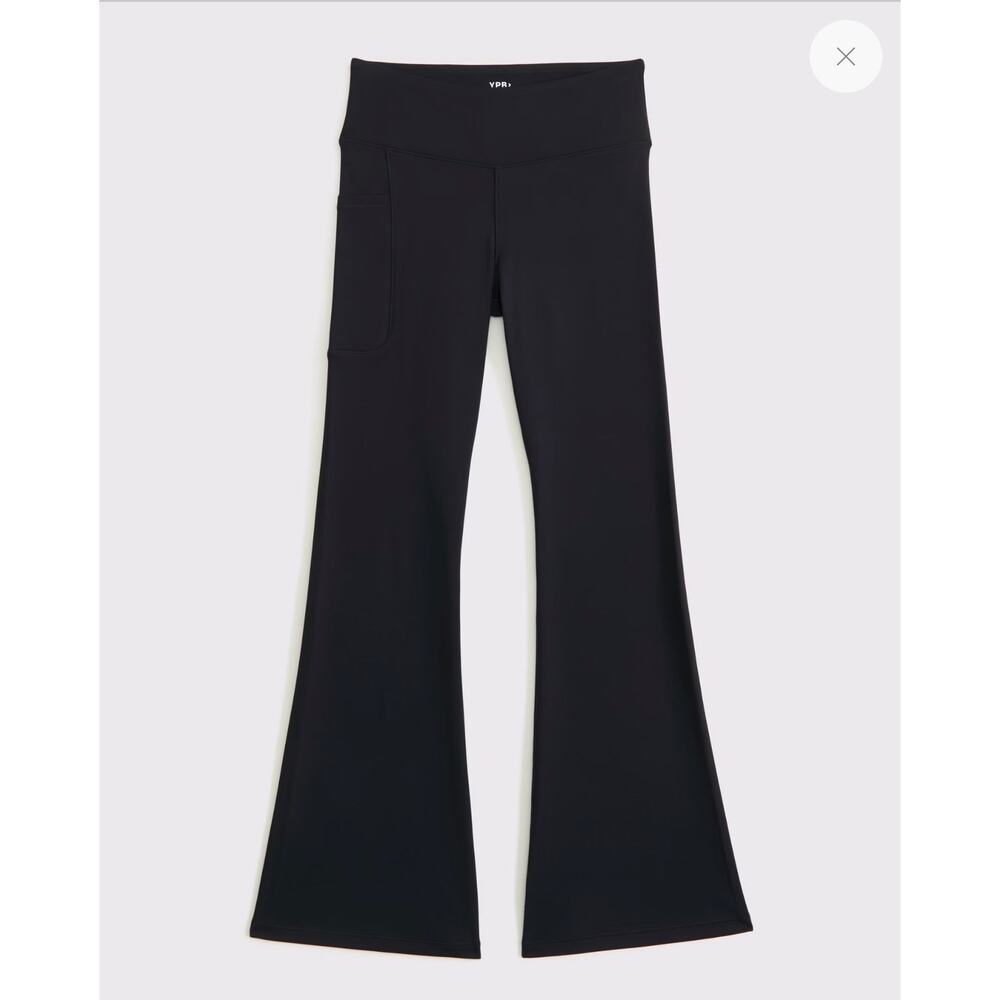 Abercrombie Kids YPB Black Flare Leggings-Size 15/16